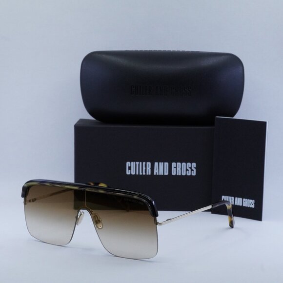 Final Price! Cutler and Gross CG1328S 001 Black Camo/Brown Sunglasses - Picture 1 of 8
